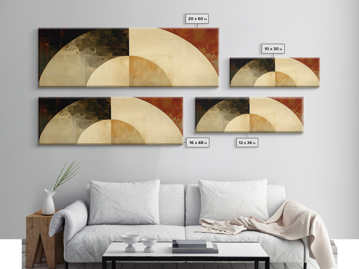 Monochrome Architectural Arch Composition Framed Canvas Print, General Fine Art, Bedroom Decor, Living Room Decor, Oil Painting, GEN-3x1-28
