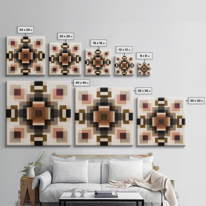 Domino Tiles Arranged Framed Canvas Print, Game Room Art, Trendy Wall Art, Game Room Decor, Abstract Art, Play, GRA-1x1-64