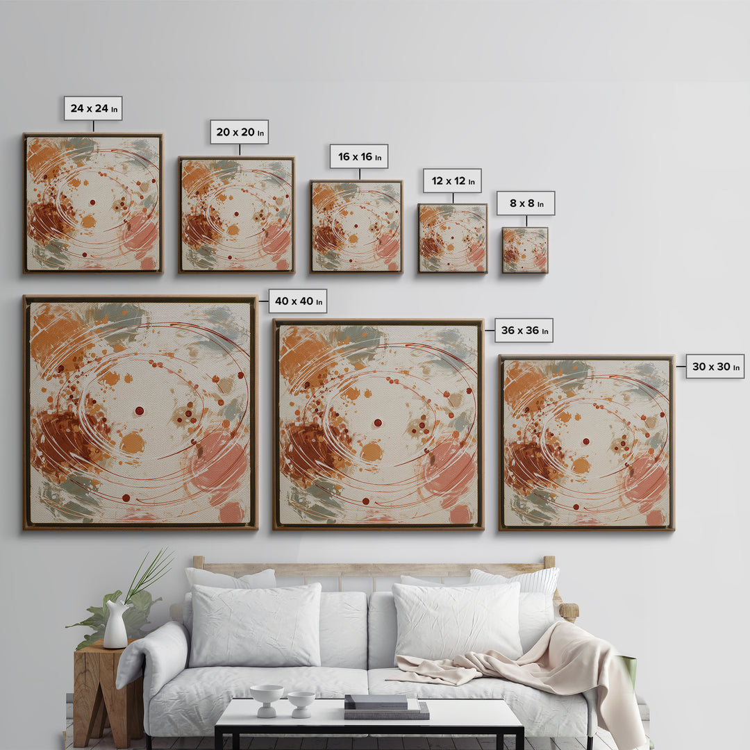 Air Hockey Puck Framed Canvas Print, Game Room Art, Playroom Wall Decor, Game Room Decor, Abstract Art, Play, Statement Artwork, GRA-1x1-66