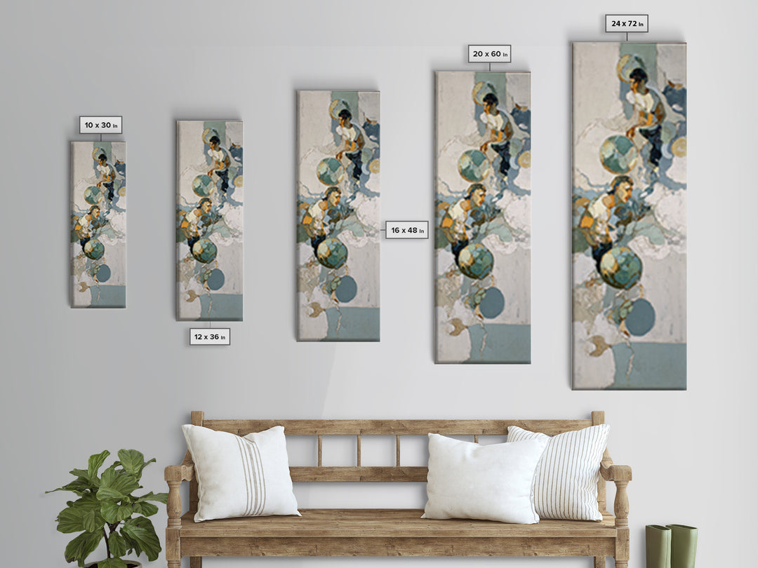 Old School Game Controller Canvas Print, Game Room Art, Art Print, Game Room Decor, Oil Painting, Play, Canvas Art, Black Art, GRA-1x3-90
