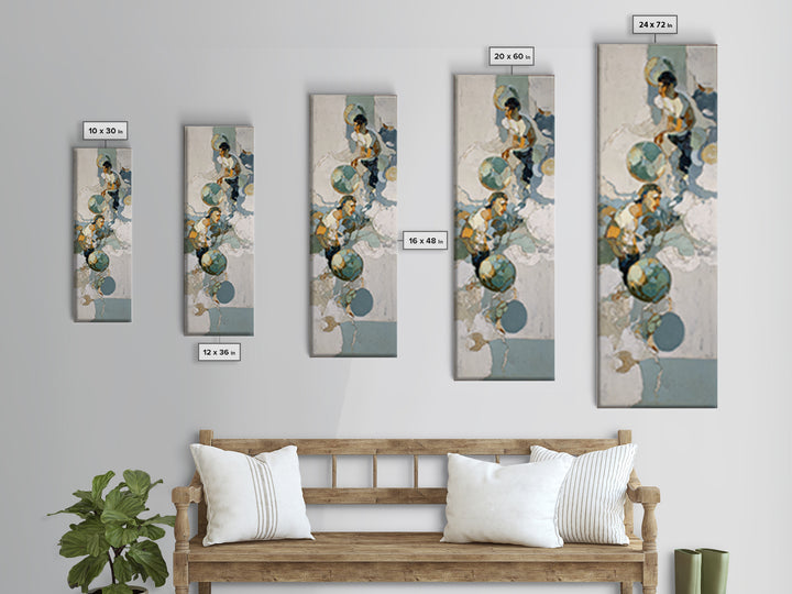 Old School Game Controller Canvas Print, Game Room Art, Art Print, Game Room Decor, Oil Painting, Play, Canvas Art, Black Art, GRA-1x3-90
