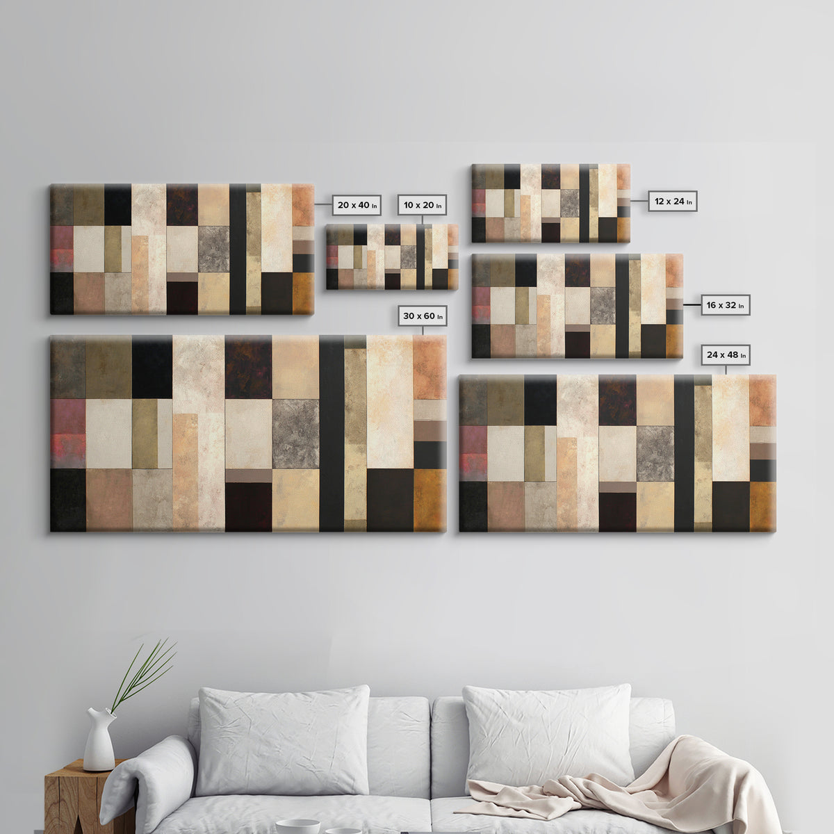 Domino Tiles Arranged Canvas Print, Game Room Art, Wall Art, Game Room Decor, Abstract Art, Play, Bedroom Wall Art, GRA-2x1-36
