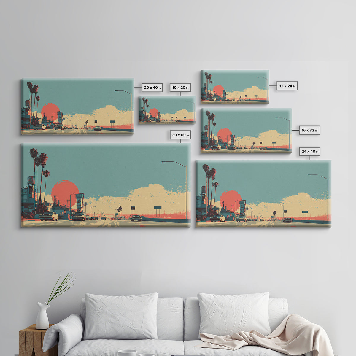 Retro Racing Car Game Poster Without Text Framed Canvas Print, Game Room Art, Black Woman Art, Game Room Decor, Fine Art, Play, GRA-2x1-80
