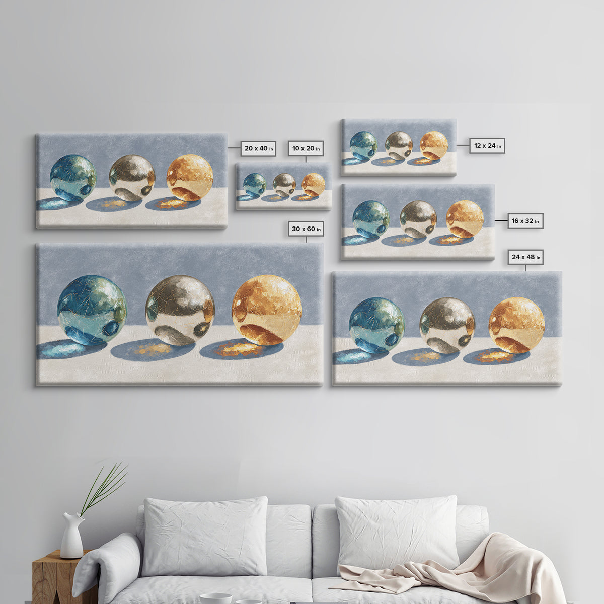 Pinball Silver Ball Canvas Print, Game Room Art, Modern Wall Art, Game Room Decor, Fine Art, Play, Unique Home Decor, GRA-2x1-89