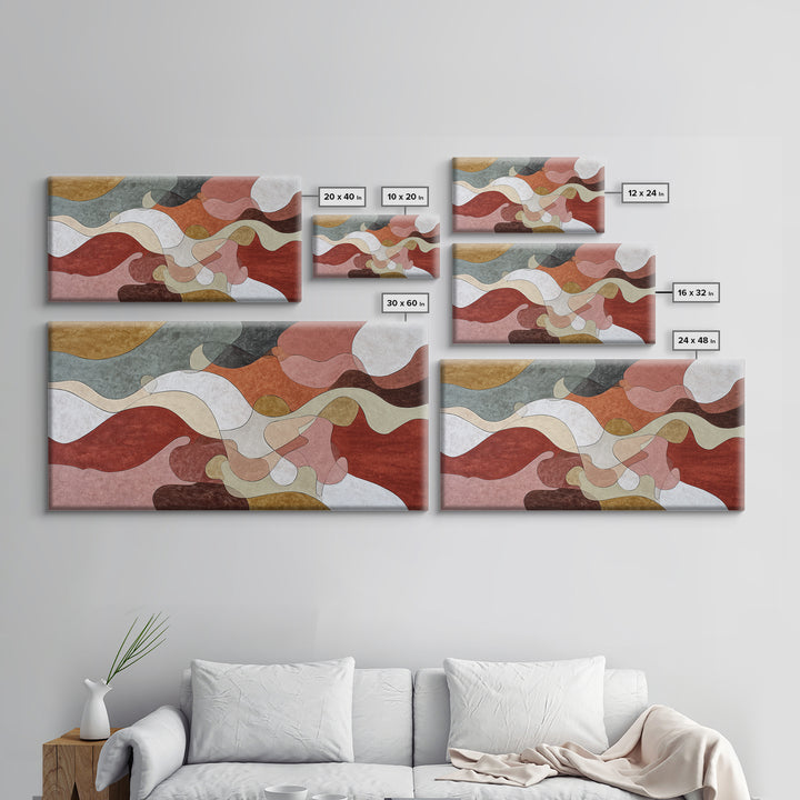 Controller Cable Forming a Playful Line Drawing Framed Canvas Print, Game Room Art, Canvas Art, Game Room Decor, Abstract Art, GRA-2x1-91