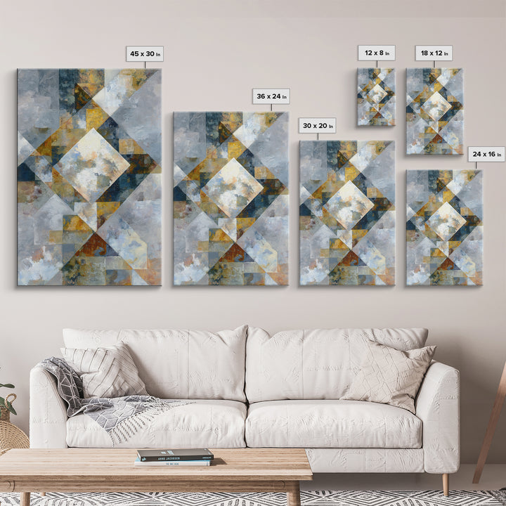 Domino Tiles Arranged Framed Canvas Print, Game Room Art, Boho Decor, Game Room Decor, Abstract Art, Play, Classroom Decor, GRA-2x3-48