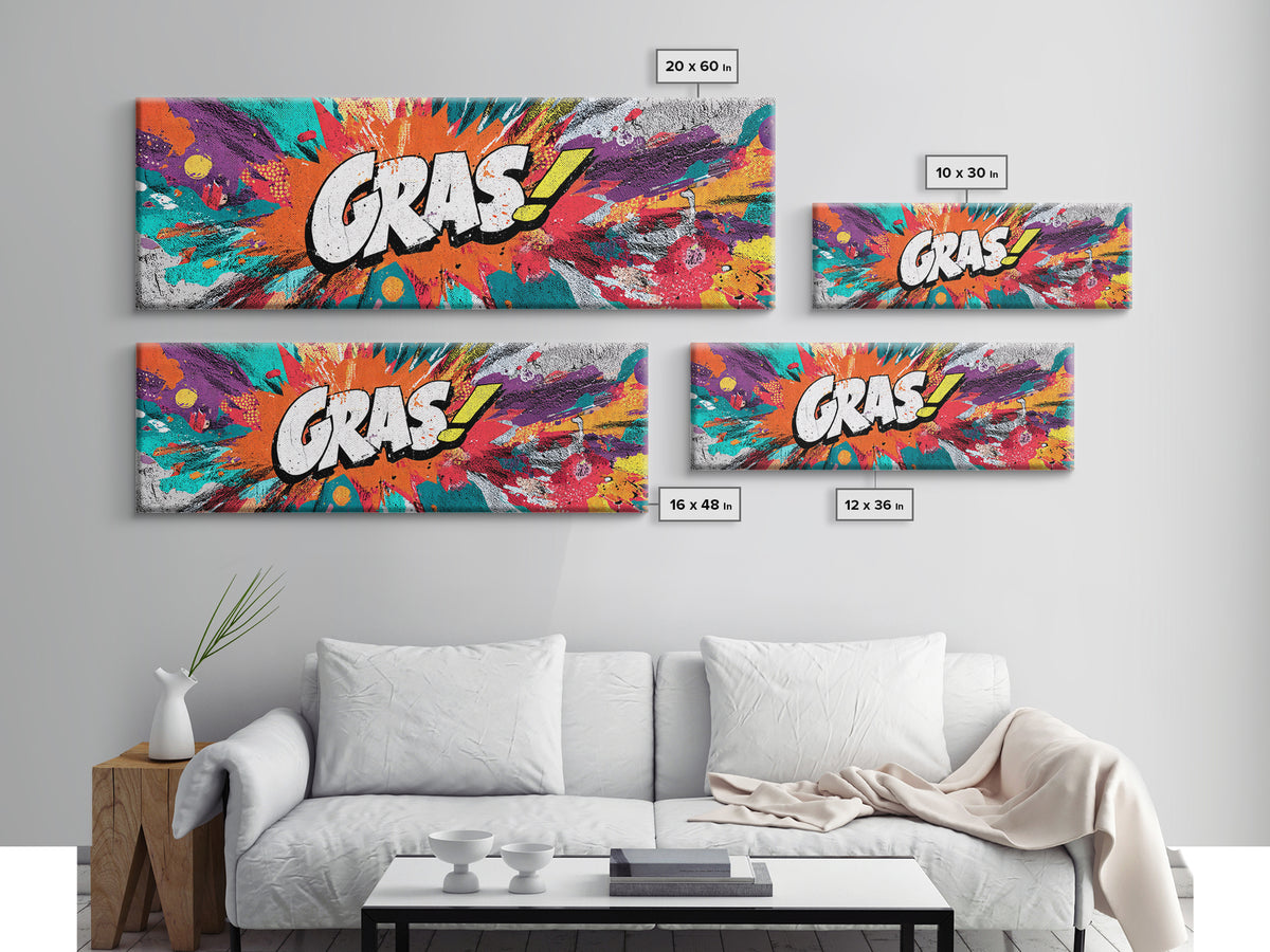 Comic Style Explosion with Game Icons Framed Canvas Print, Game Room Art, Neutral Decor, Game Room Decor, Fine Art, Play, GRA-3x1-7