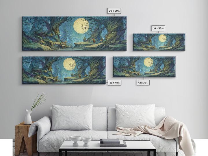 Fantasy Board Game Dragon Token Scene Canvas Print, Game Room Art, Living Room Decor, Game Room Decor, Fine Art, Play, GRA-3x1-75