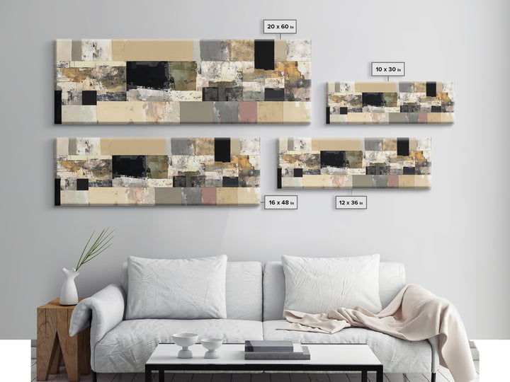 Domino Tiles Arranged Canvas Print, Game Room Art, Unique Home Decor, Game Room Decor, Abstract Art, Play, Boho Decor, GRA-3x1-8