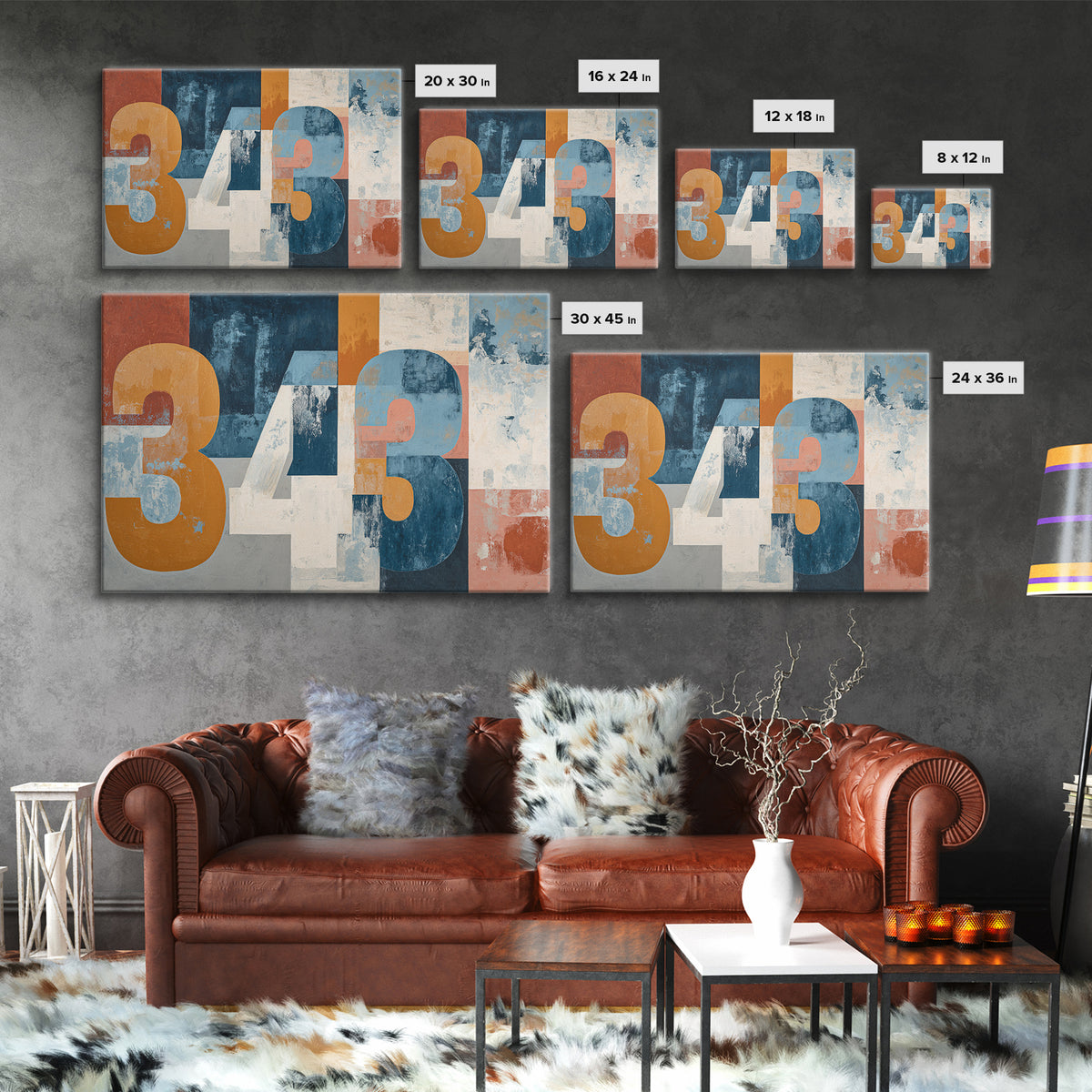 Scoreboard Numbers as Abstract Design Canvas Print, Game Room Art, Original Art, Game Room Decor, Play, Trendy Wall Art, GRA-3x2-4
