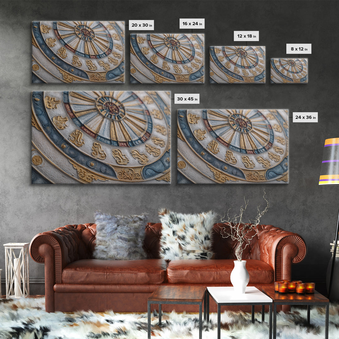 Dartboard Bullseye with Dynamic Motion Framed Canvas Print, Game Room Art, Whimsical Wall Art, Game Room Decor, Fine Art, Play, GRA-3x2-60