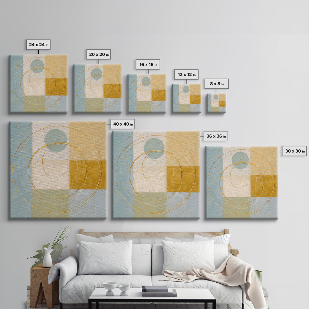Jump Rope Motion Forming Circular Energy Lines Framed Canvas Print, Gym Art, Room Decor, Gym Decor, Abstract Art, Strength, GYM-1x1-53