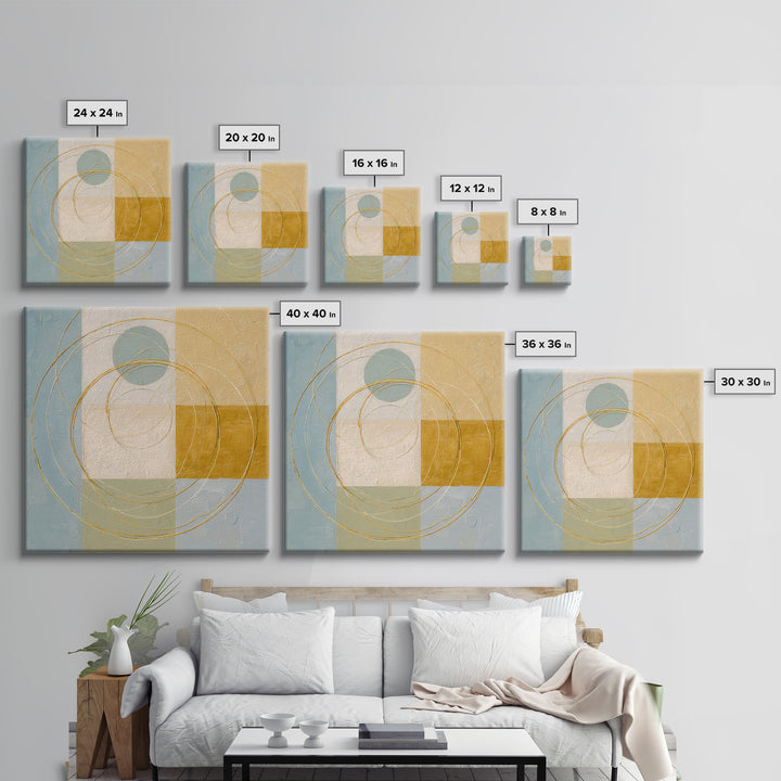 Jump Rope Motion Forming Circular Energy Lines Framed Canvas Print, Gym Art, Room Decor, Gym Decor, Abstract Art, Strength, GYM-1x1-53