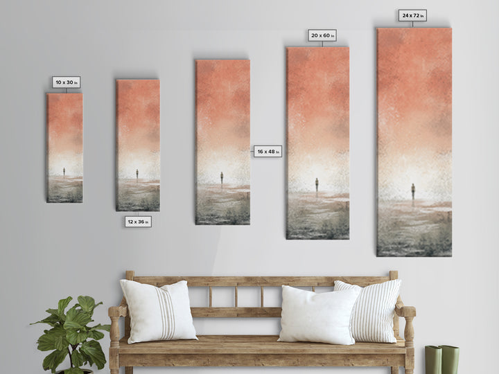 Rowing Athlete with Water Spray and Rhythm Canvas Print, Gym Art, Home Gym Sign, Gym Decor, Watercolor Art, Strength, GYM-1x3-1