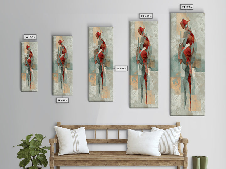 Abstract Muscle Anatomy Canvas Print, Gym Art, Sports Poster, Gym Decor, Abstract Art, Strength, Neutral Decor, Modern Decor, GYM-1x3-68