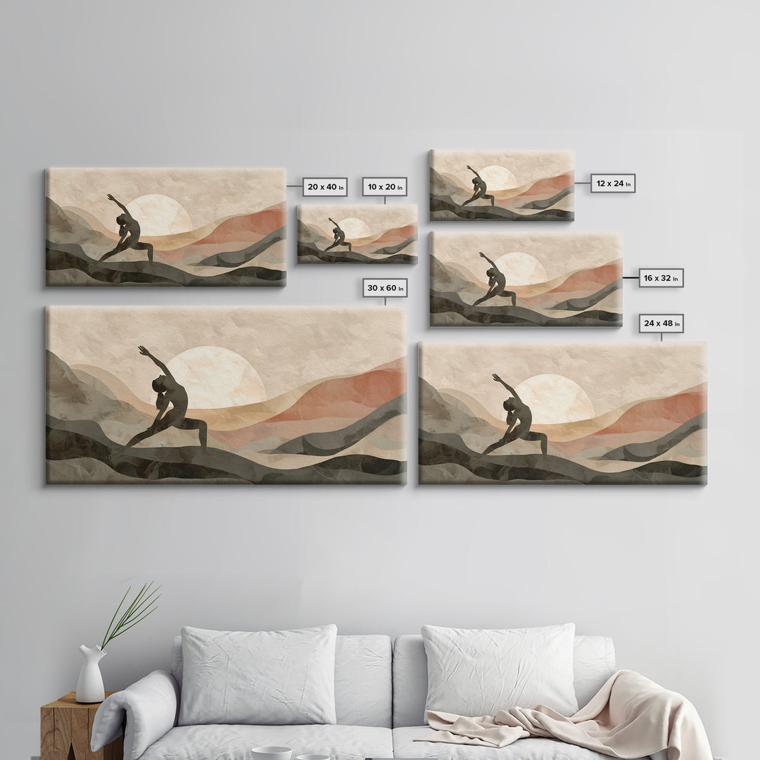 Fitness Woman Stretching Canvas Print, Gym Art, Canvas Wall Art, Gym Decor, Fine Art, Strength, Cool Posters, Sports Poster, GYM-2x1-41