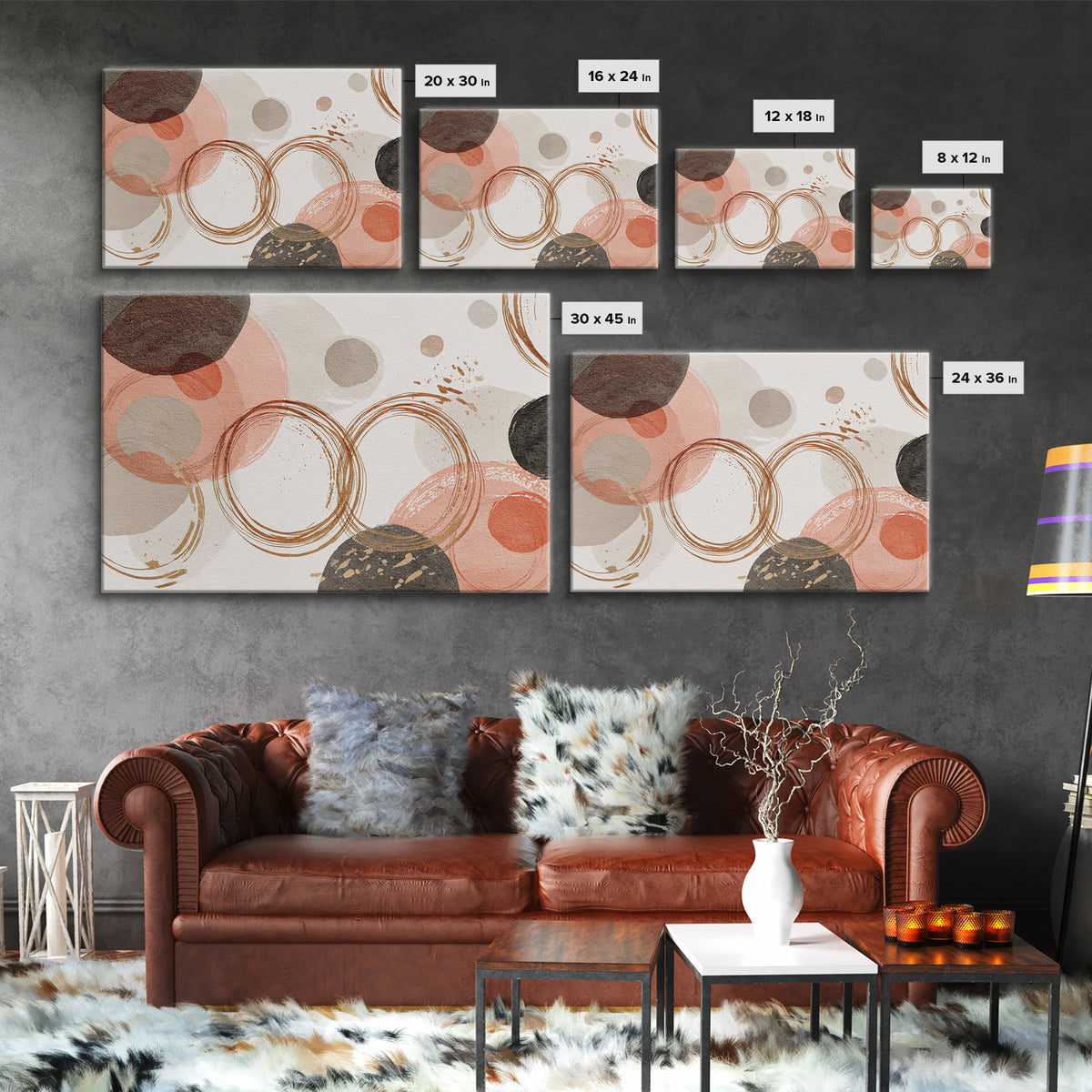 Jump Rope Motion Forming Circular Energy Lines Canvas Print, Gym Art, Framed Canvas, Gym Decor, Abstract Art, Strength, GYM-3x2-33