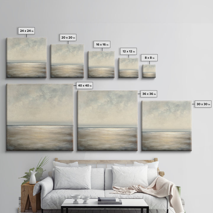 Large Calming Seascape Canvas Print, Hotel Art, Art, Hotel Decor, Oil Painting, Boutique, Printable Art, Living Room Decor, HOT-1x1-99