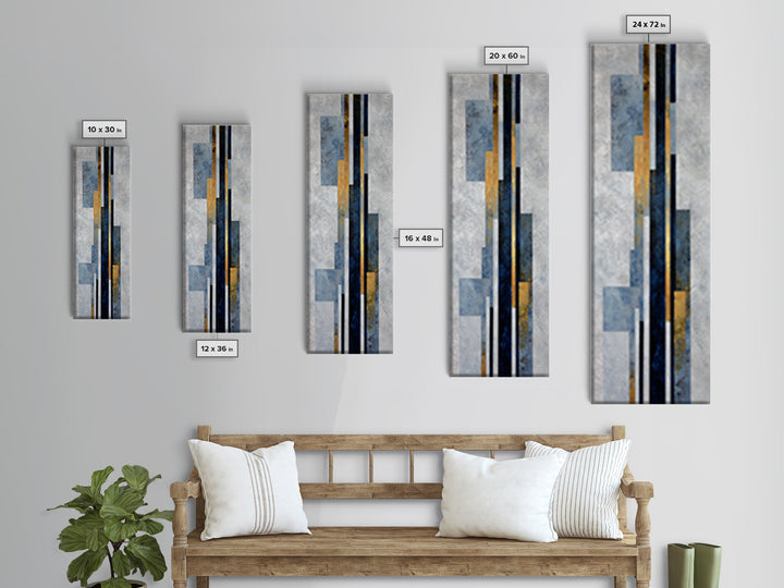 City Map Abstract Lines Without Readable Labels Canvas Print, Hotel Art, Wall Art, Hotel Decor, Abstract Art, Boutique, HOT-1x3-12
