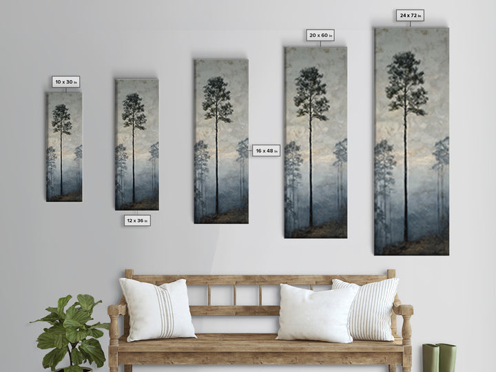 Luxury Monochrome Landscape Canvas Print, Hotel Art, Neutral Decor, Hotel Decor, Oil Painting, Boutique, Home Decor, Poster, HOT-1x3-18