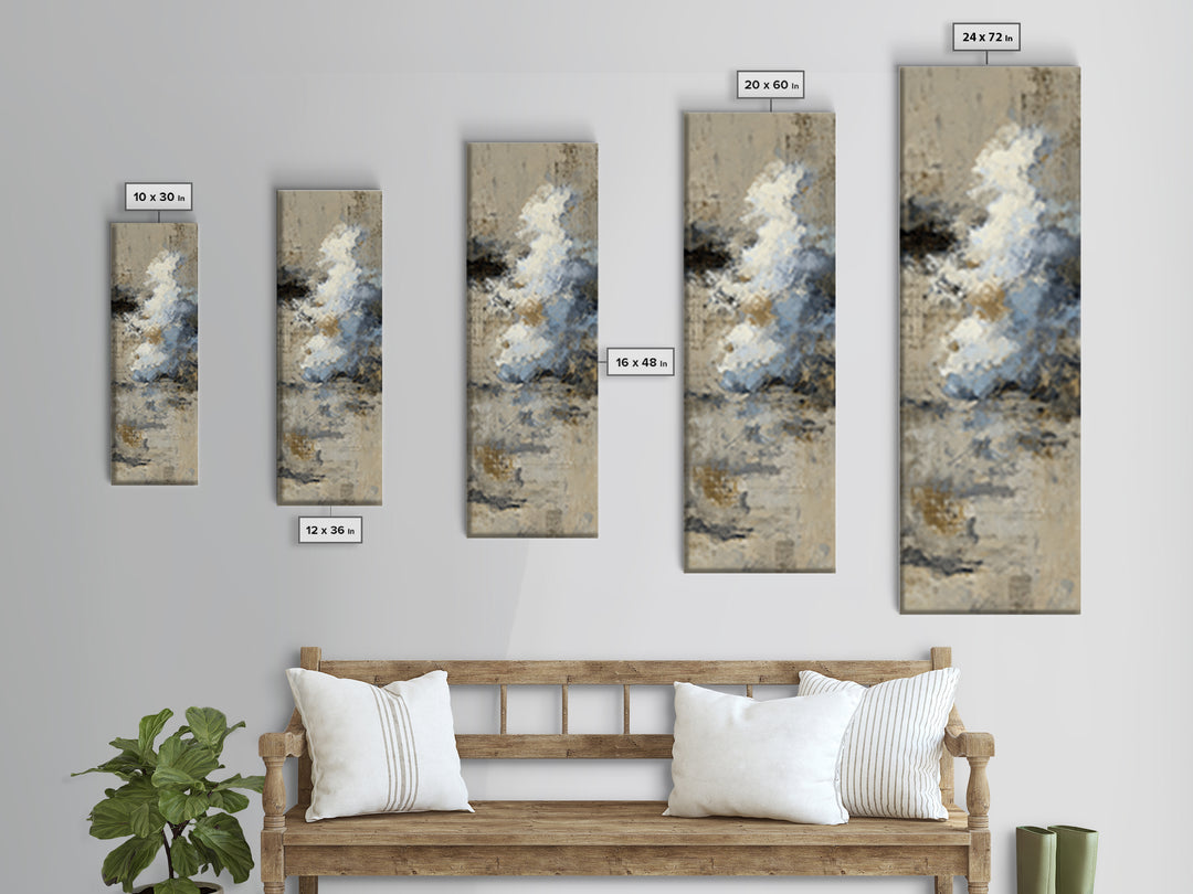 Large Cloudscape with Subtle Drama Canvas Print, Hotel Art, Fine Art Print, Hotel Decor, Fine Art, Boutique, Wall Decor, HOT-1x3-5
