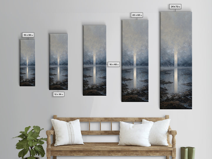 Luxury Monochrome Landscape Framed Canvas Print, Hotel Art, Luxury Decor, Hotel Decor, Fine Art, Boutique, Art Prints, HOT-1x3-66