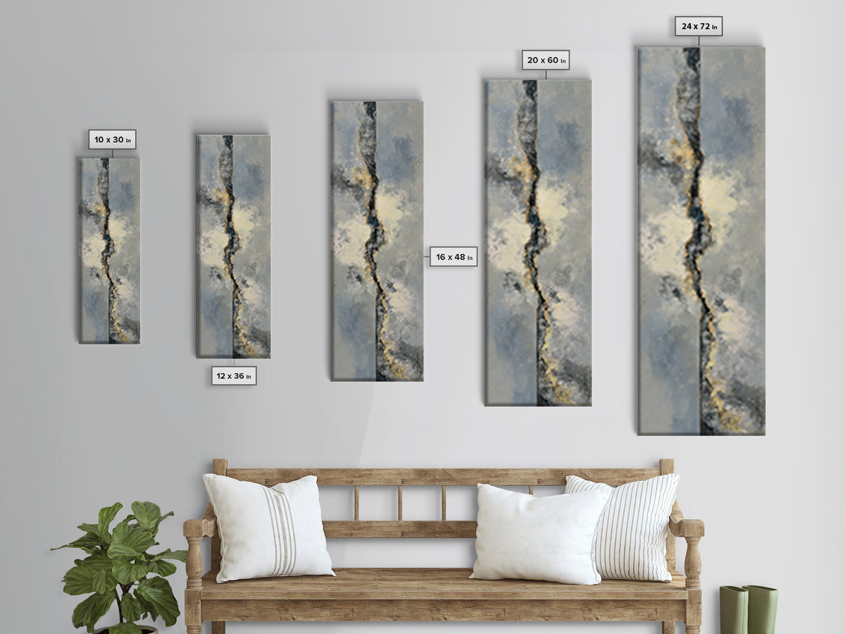 Soft Abstract Wave Forms Canvas Print, Hotel Art, Room Decor, Hotel Decor, Abstract Art, Boutique, Art Print, Hazbin Hotel, HOT-1x3-94