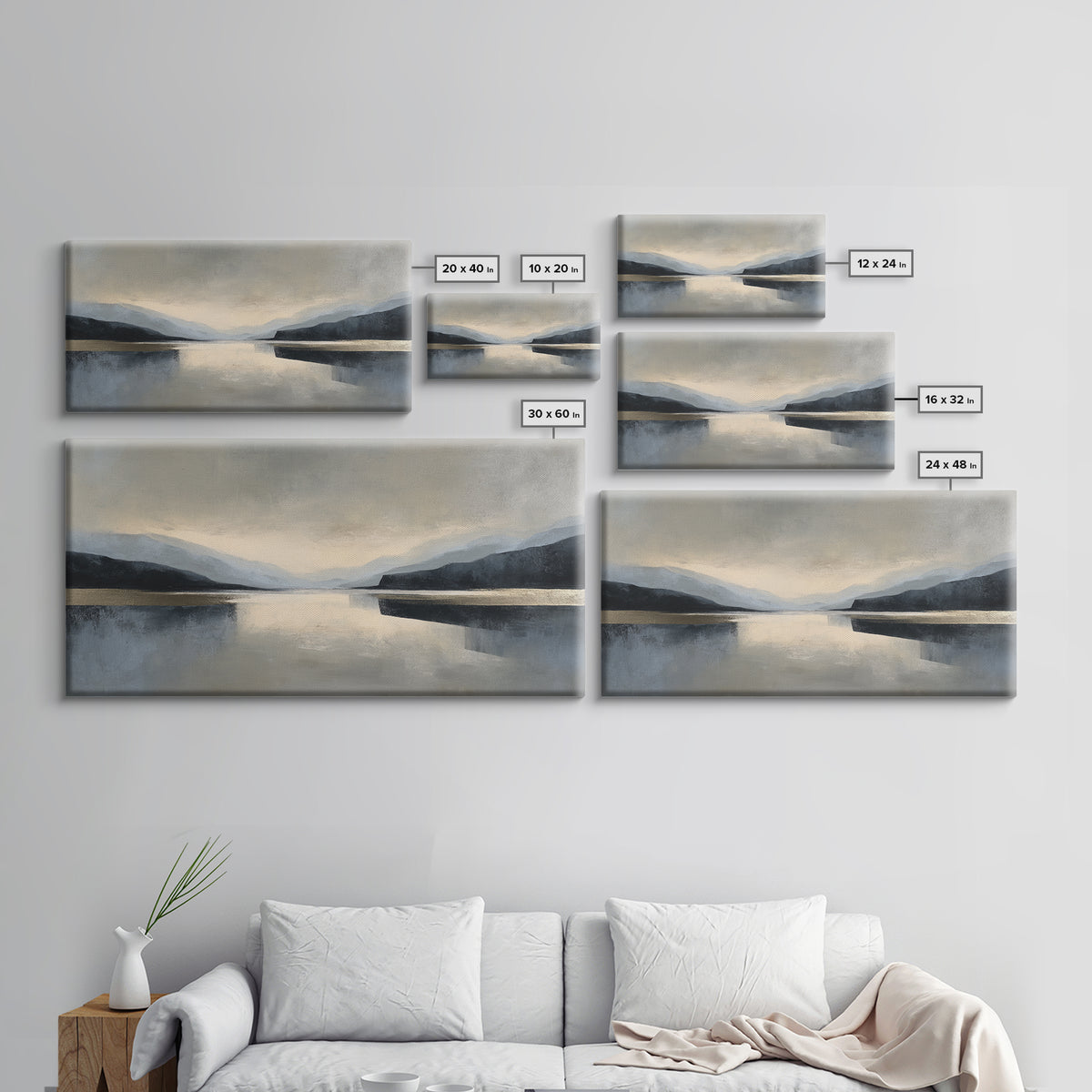 Minimal Sculpture Shapes Canvas Print, Hotel Art, Wall Art, Hotel Decor, Abstract Art, Boutique, Framed Art, Wood Wall Art, HOT-2x1-32