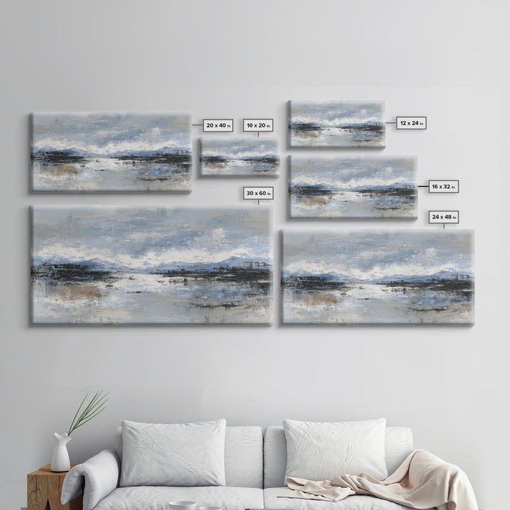 Soft Abstract Wave Forms Canvas Print, Hotel Art, Wall Decor, Hotel Decor, Abstract Art, Boutique, Living Room Decor, HOT-2x1-54