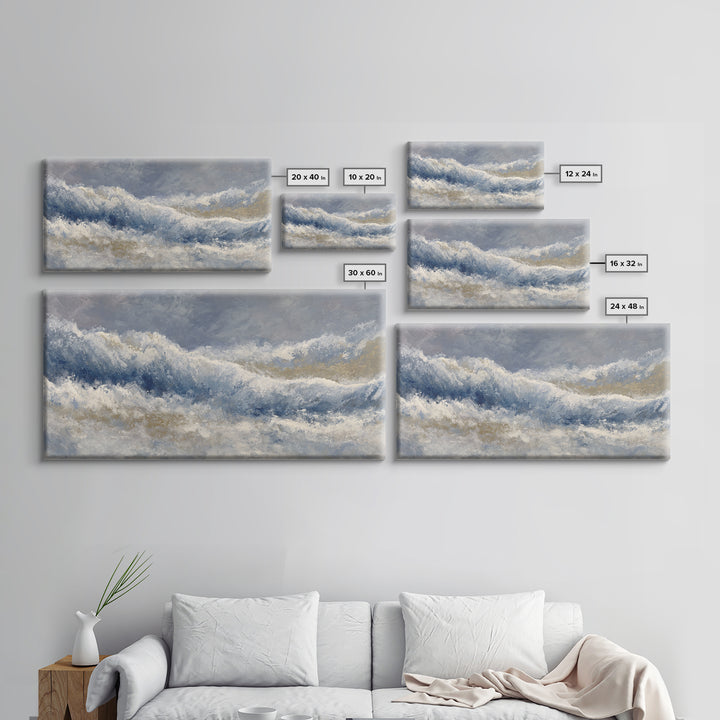 Soft Abstract Wave Forms Canvas Print, Hotel Art, Wall Decor, Hotel Decor, Abstract Art, Boutique, Living Room Decor, HOT-2x1-78