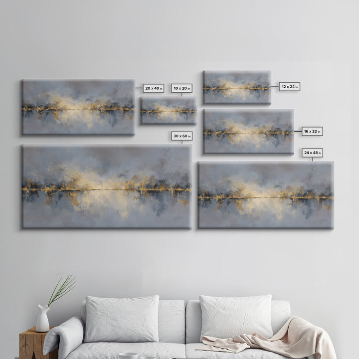 Gold Accented Abstract for Upscale Lobby Framed Canvas Print, Hotel Art, Printable Art, Hotel Decor, Abstract Art, Boutique, HOT-2x1-81