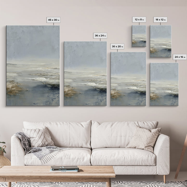 Luxury Monochrome Landscape Canvas Print, Hotel Art, Wall Art, Hotel Decor, Fine Art, Boutique, Abstract Art, Framed Art, HOT-2x3-14