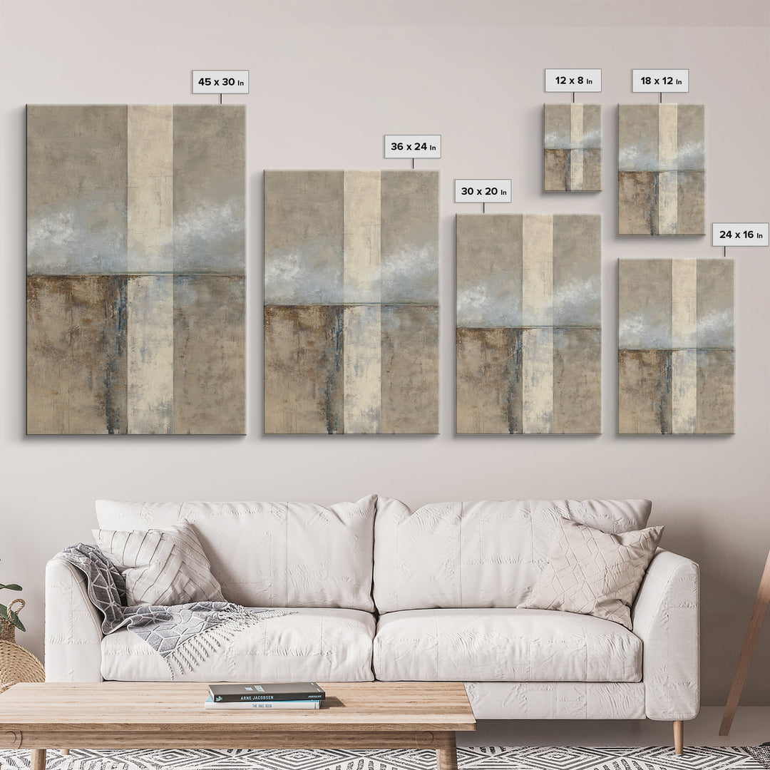 Luxury Monochrome Landscape Canvas Print, Hotel Art, Art Deco, Hotel Decor, Boutique, Minimalist Wall Art, Gallery Wall Art, HOT-2x3-62