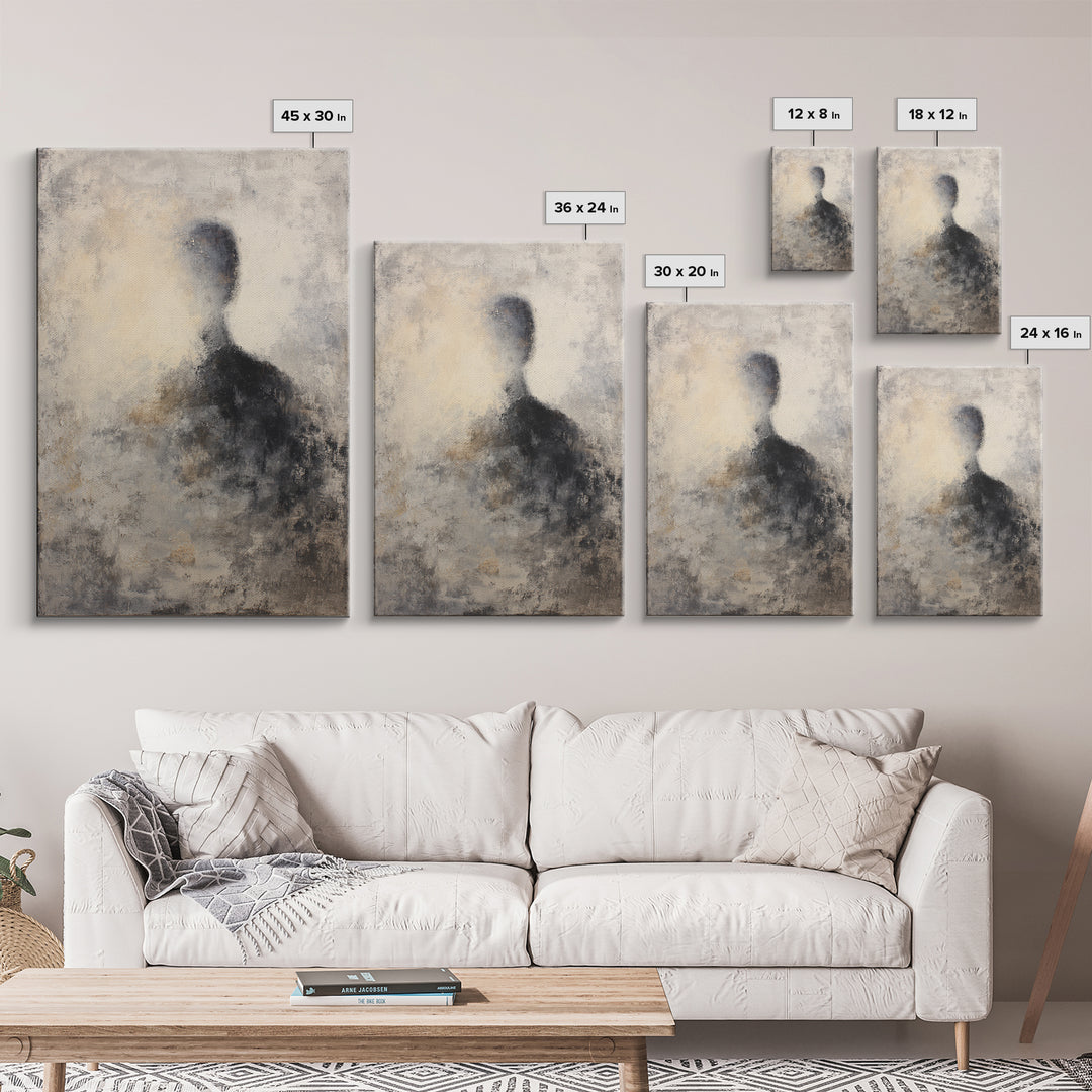 Simple Black Line Figure Canvas Print, Hotel Art, Fine Art Print, Hotel Decor, Oil Painting, Boutique, Wall Decor, Art Prints, HOT-2x3-7