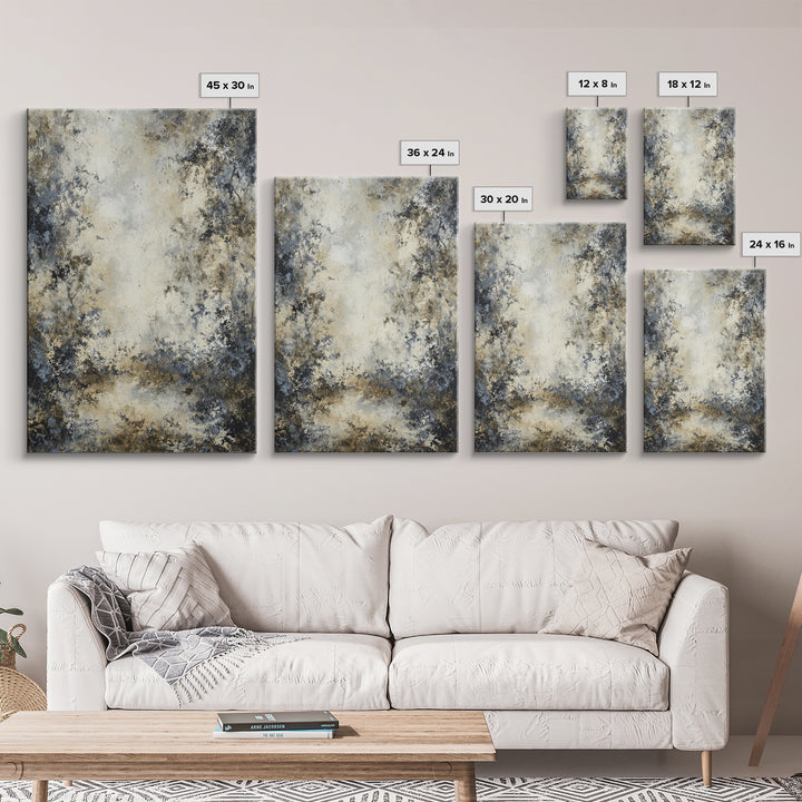 Misty Forest with Refined Calm Atmosphere Canvas Print, Hotel Art, Hotel Decor, Oil Painting, Boutique, Wall Sculpture, HOT-2x3-70