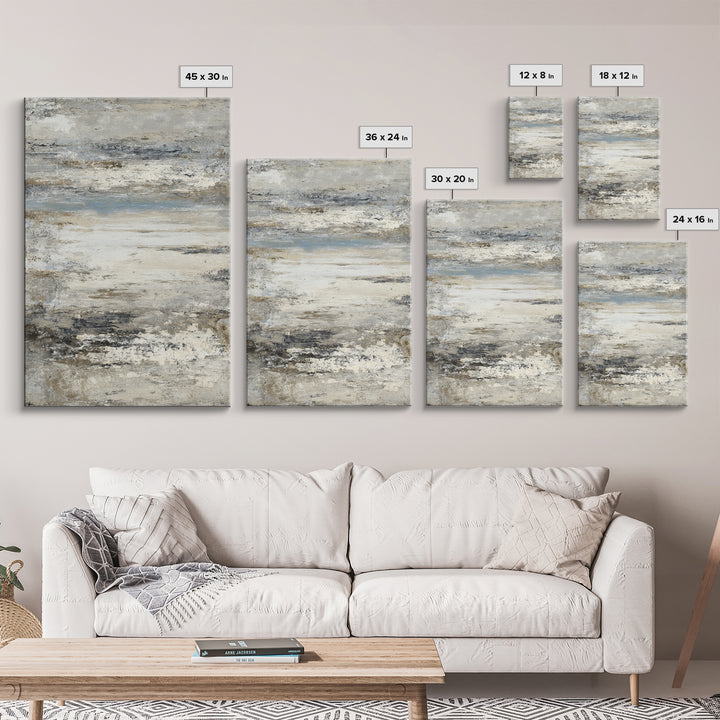 Sophisticated Neutral Abstract Canvas Print, Hotel Art, Mid Century Modern, Hotel Decor, Abstract Art, Boutique, Coastal Decor, HOT-2x3-9
