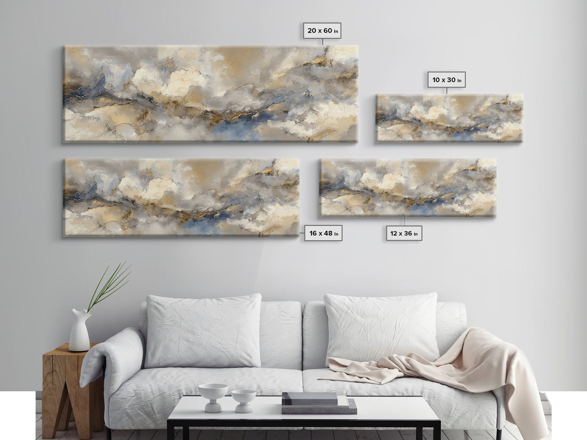 Abstract Marble Texture Canvas Print, Hotel Art, Beach House Decor, Hotel Decor, Abstract Art, Boutique, Contemporary Art, HOT-3x1-11