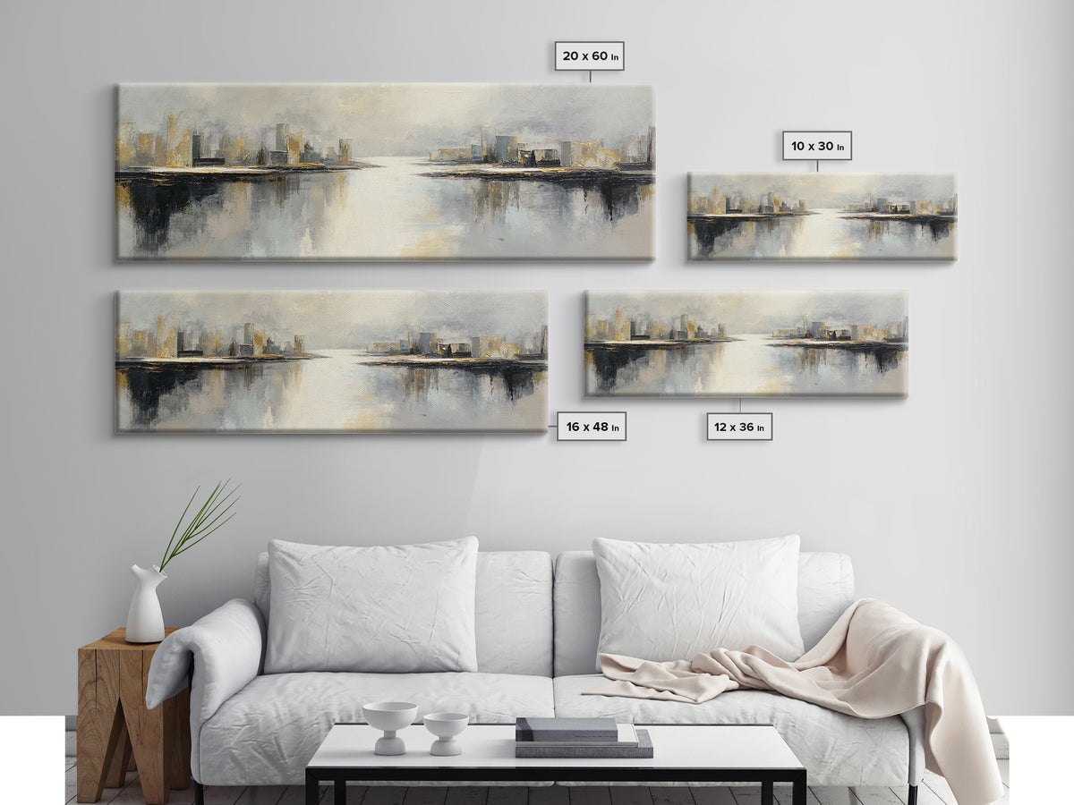 Large Calming Seascape Canvas Print, Hotel Art, Luxury Decor, Hotel Decor, Fine Art, Boutique, Art Prints, Hazbin Hotel, HOT-3x1-19