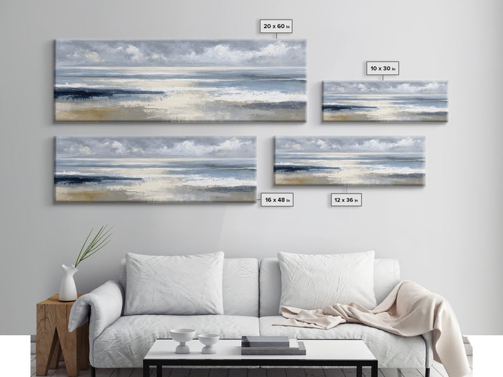 Mediterranean Terrace View Focused on Sea and Canvas Print, Hotel Art, Fine Art Print, Hotel Decor, Fine Art, Boutique, HOT-3x1-3