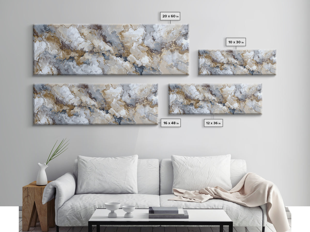 Abstract Marble Texture Framed Canvas Print, Hotel Art, Wall Decor, Hotel Decor, Abstract Art, Boutique, Living Room Decor, HOT-3x1-59