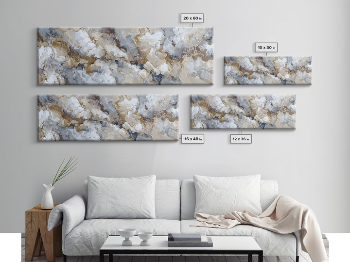 Abstract Marble Texture Framed Canvas Print, Hotel Art, Wall Decor, Hotel Decor, Abstract Art, Boutique, Living Room Decor, HOT-3x1-59