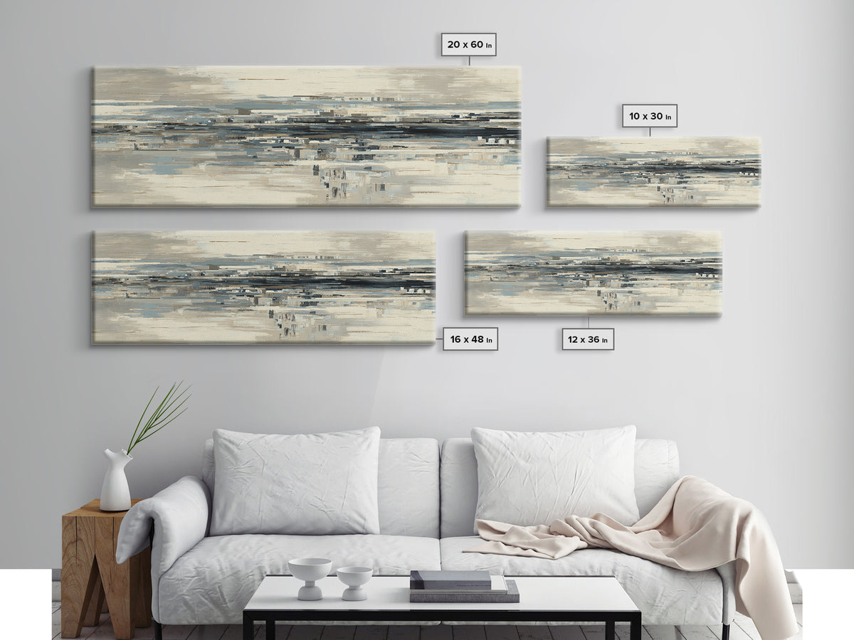 City Map Abstract Lines Without Readable Labels Canvas Print, Hotel Art, Wall Art, Hotel Decor, Abstract Art, Boutique, HOT-3x1-88