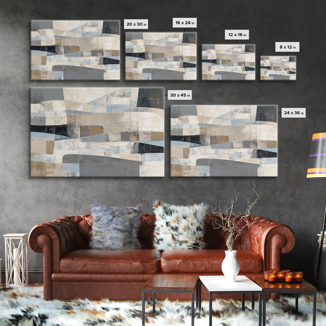 City Map Abstract Lines Without Readable Labels Canvas Print, Hotel Art, Beach Prints, Hotel Decor, Fine Art, Boutique, HOT-3x2-52