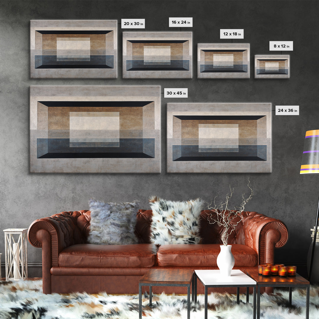 Modern Geometric Composition Canvas Print, Hotel Art, Abstract Art, Hotel Decor, Fine Art, Boutique, Gallery Wall Art, HOT-3x2-83