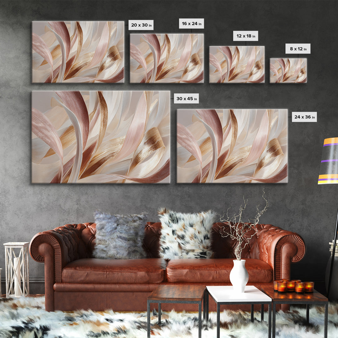 Hair Strands Turning into Abstract Ribbons Canvas Print, Hair Salon Art, Hairstylist, Living Room Decor, Fine Art, Style, HSA-3x2-73