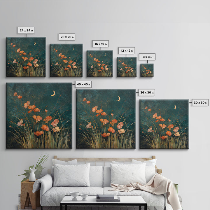 Dancers Suggested by Soft Moving Brushwork Canvas Print, Impressionist Art, Horizontal Wall Art, Living Room Decor, Impression, IMP-1x1-15