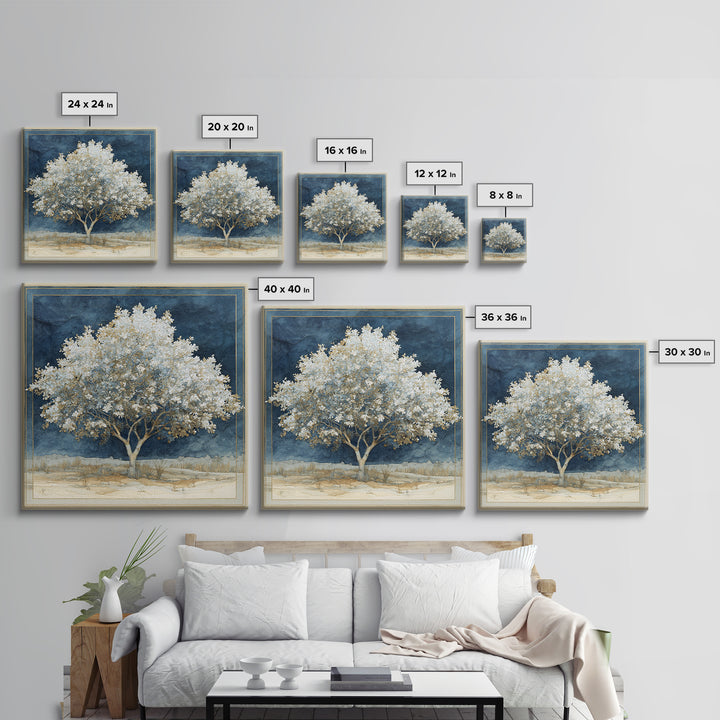Apple Tree in Summer Orchard Canvas Print, Impressionist Art, Contemporary Art, Living Room Decor, Fine Art, Impression, IMP-1x1-89