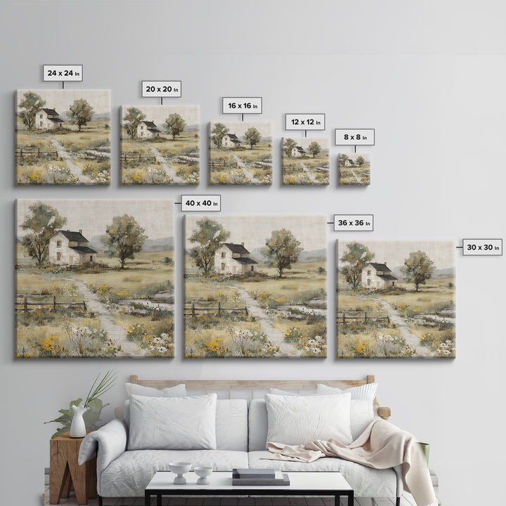 Country Lane with Flickering Sunlight Canvas Print, Impressionist Art, Modern Decor, Living Room Decor, Fine Art, Impression, IMP-1x1-94