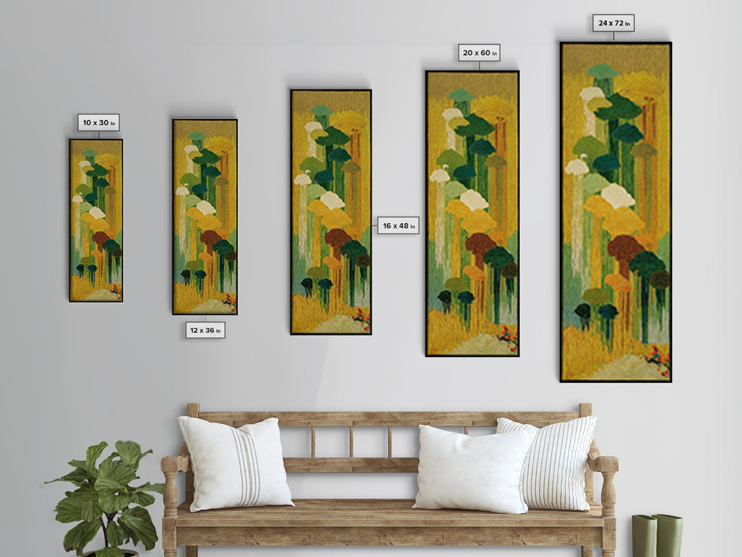 Dancers Suggested by Soft Moving Brushwork Canvas Print, Impressionist Art, Horizontal Wall Art, Living Room Decor, Impression, IMP-1x3-27