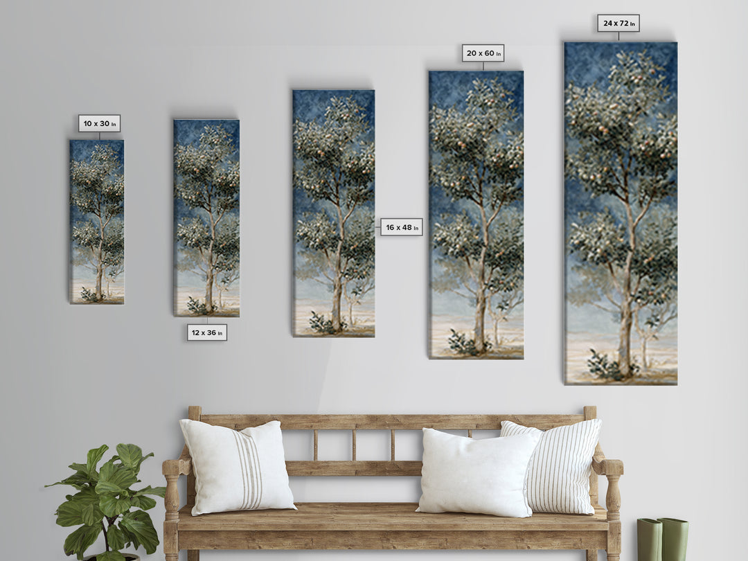 Apple Tree in Summer Orchard Canvas Print, Impressionist Art, Fine Art Print, Living Room Decor, Fine Art, Impression, IMP-1x3-5